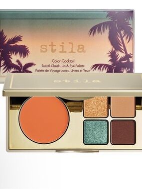 Stila Color Cocktail Travel Cheek, Lip & Eye Palette in Tequila Sunrise -BNIB!